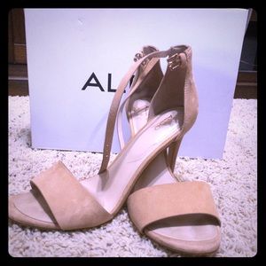 Aldo Melawet Sandal - Nude Suede